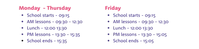 St Piers school opening hours
